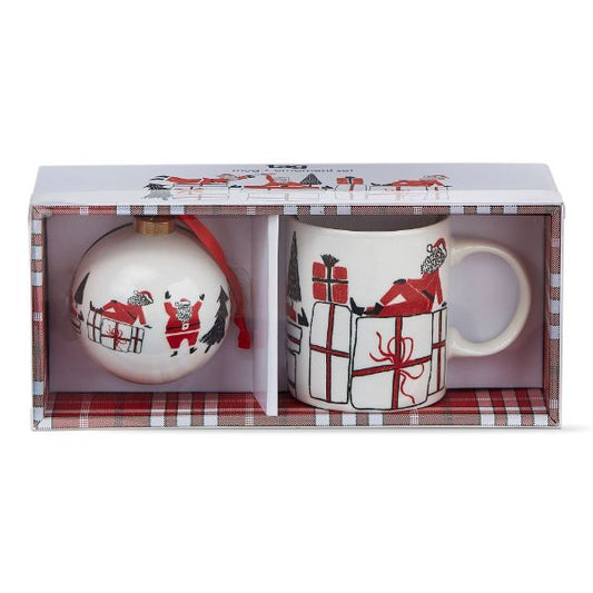 Tag Posing Santa Mugs & Ornament Set available at The Good Life Boutique