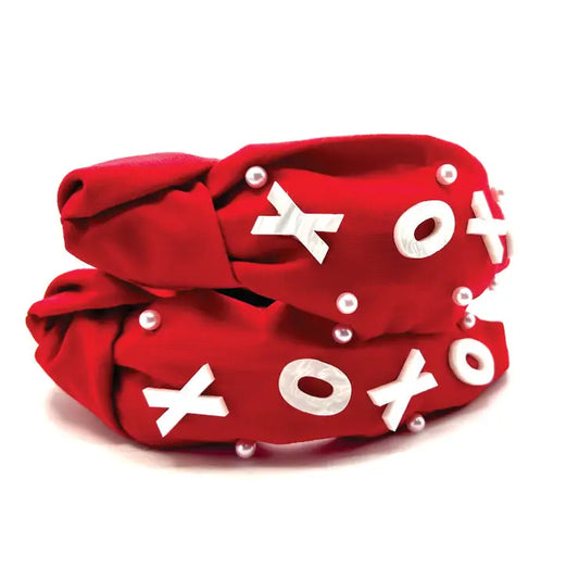 Cora's Den XOXO Headband Red available at The Good Life Boutique