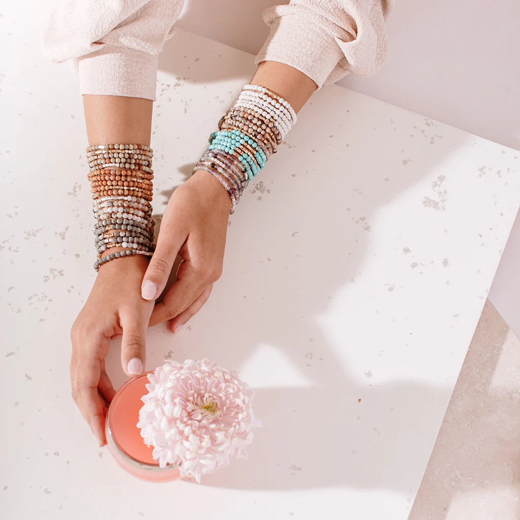 Scout Curated Wears Scout Curated Wears - Stone Wrap Bracelet/Necklace - White Lava - Stone of Strength available at The Good Life Boutique