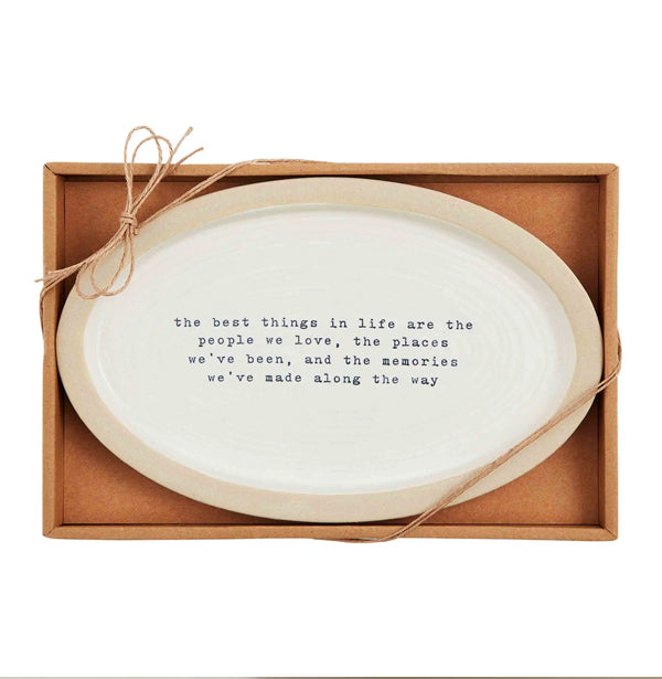 Mud Pie Best Farm Sentiment Plate available at The Good Life Boutique
