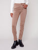Charlie B Charlie B - Colored Twill Cuff Pant - Truffle available at The Good Life Boutique
