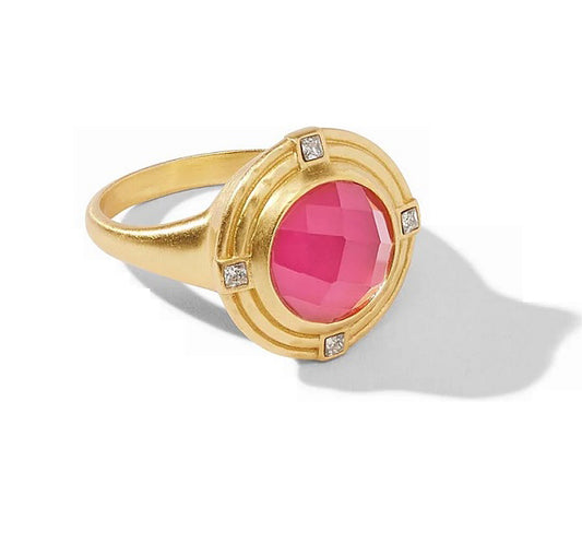 Julie Vos Julie Vos - Astor Ring - Iridescent Raspberry-7 available at The Good Life Boutique