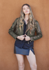 Mauritius Mauritius - Julene RF  Woman's Leather Jacket - Jade available at The Good Life Boutique