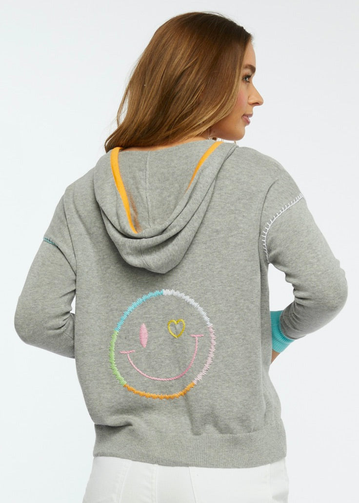Zaket & Plover Zaket & Plover - Happy Hoodie - Marl available at The Good Life Boutique