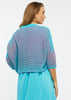 Zaket & Plover Zaket & Plover - Varigated Shrug - Turquoise available at The Good Life Boutique