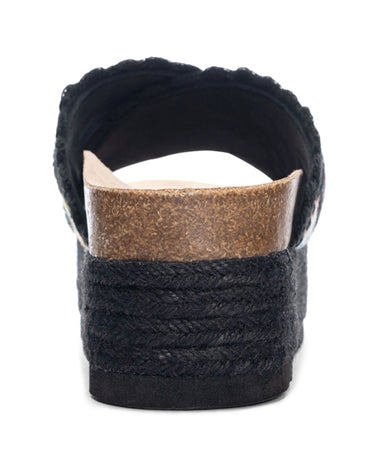 Chinese Laundry Dirty Laundry Crochet Mule Sandal - Black available at The Good Life Boutique