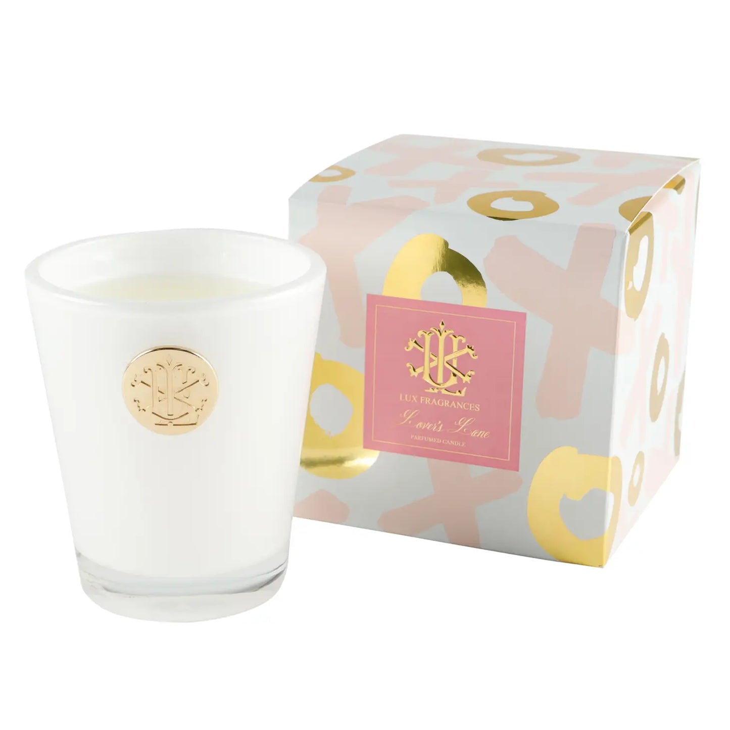 Lux Fragrances Lover's Lane - 8 oz Designer Boxed Candle available at The Good Life Boutique