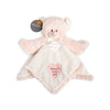 Demdaco Teddy Rattle Blankie - Pink available at The Good Life Boutique