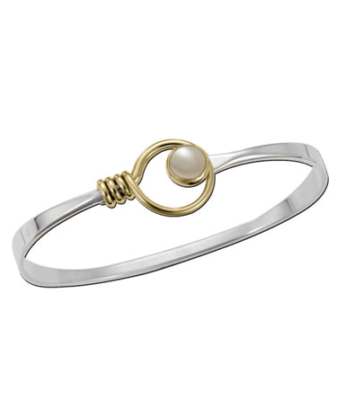 Ed Levin E.L. Designs (Formerly Ed Levin) - Grand Saratoga - Bracelet SS & 14K LM Cultured Pearl available at The Good Life Boutique