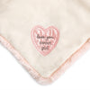 Demdaco Teddy Rattle Blankie - Pink available at The Good Life Boutique
