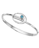 Ed Levin E.L. Designs (Formerly Ed Levin) - Elliptical Elegance-Bracelet S/S LM Blue Topaz available at The Good Life Boutique