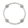 Made As Intended 8mm Pave Silver Blessing Bracelet available at The Good Life Boutique