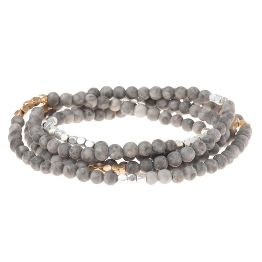 Scout Curated Wears Scout Curated Wears - Stone Wrap Bracelet/Necklace - River Stone - Stone of Balance available at The Good Life Boutique