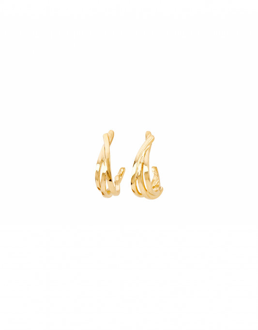 UNO DE 50 UNOde50 - Gold Nihiwatu Beach Earrings available at The Good Life Boutique