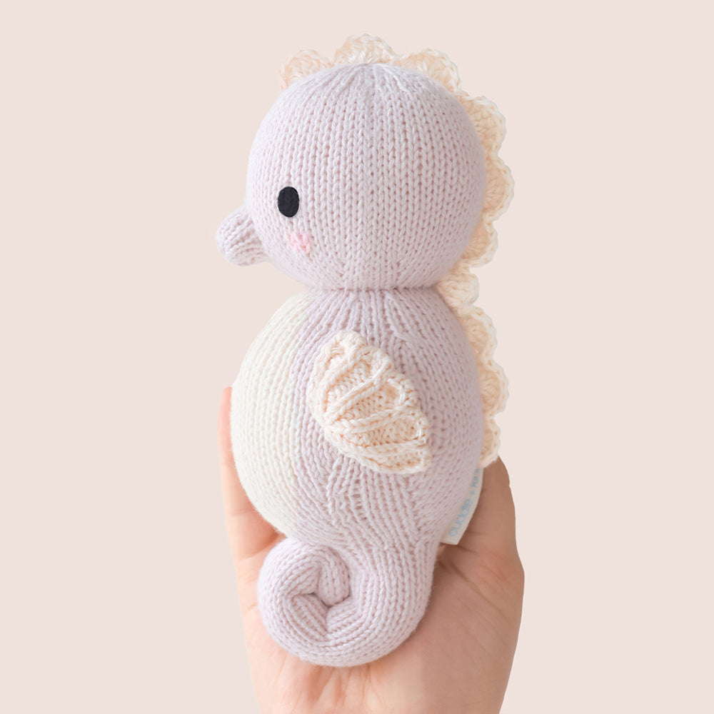 Cuddle&Kind Cuddle + Kind - Baby Seahorse Lilac available at The Good Life Boutique