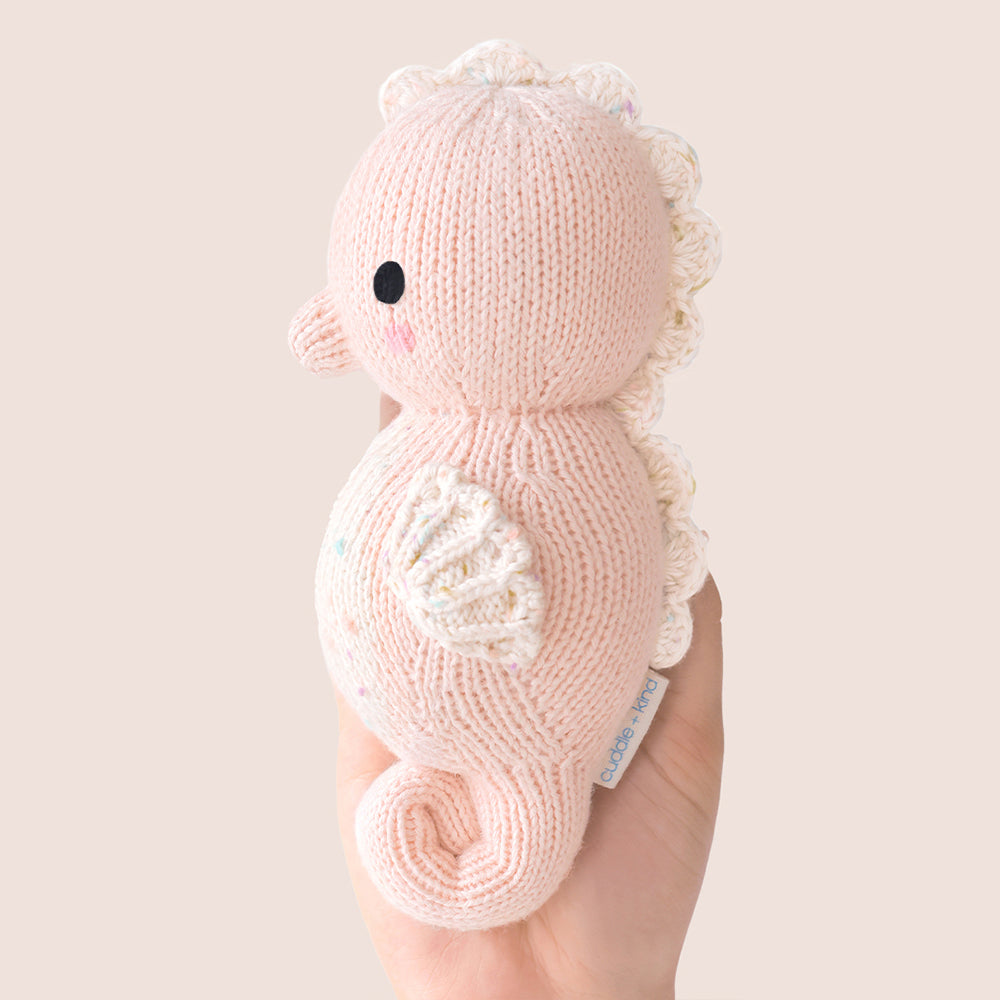 Cuddle&Kind Cuddle + Kind - Baby Seahorse - Powder Pink available at The Good Life Boutique