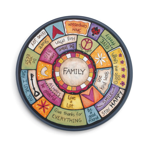 Demdaco Family Values Lazy Susan - 18 dia. available at The Good Life Boutique