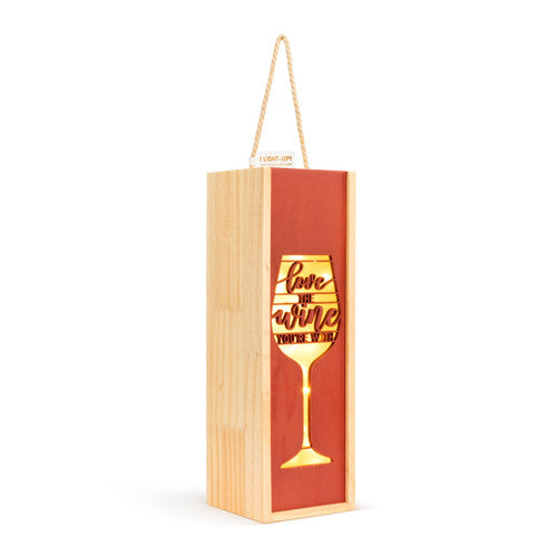 Demdaco Love Wine Lantern available at The Good Life Boutique