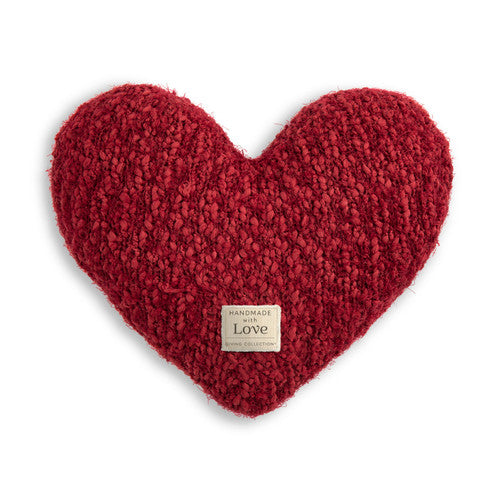 Demdaco Giving Heart Weighted Pillow - Red available at The Good Life Boutique