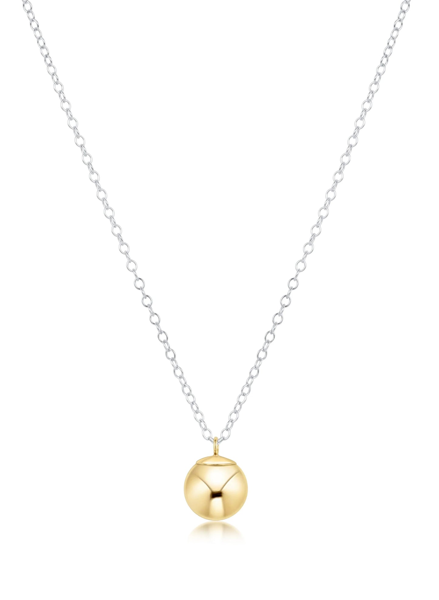 enewton design Enewton - 16" Necklace Mixed Metal - Classic Gold 8MM Charm available at The Good Life Boutique