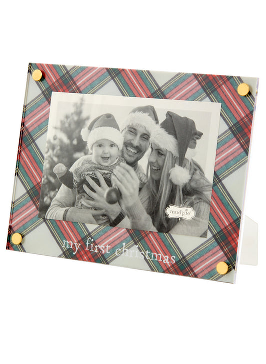 Mud Pie My First Acrylic XMAS Frame available at The Good Life Boutique