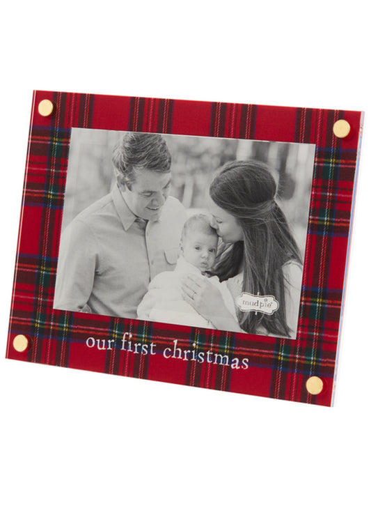 Mud Pie Our First Acrylic XMAS Frame available at The Good Life Boutique