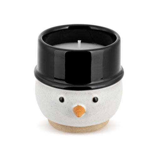 Demdaco Small Ceramic Snowman Candle available at The Good Life Boutique