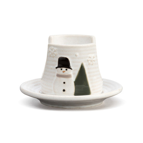 Demdaco Snow Day Ceramic Soap Sponge Holder available at The Good Life Boutique