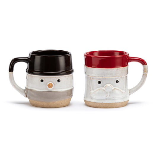 Snow Day Snow.  Santa Cuddle Mugs