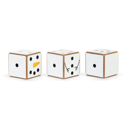 Demdaco Snowman Counting Dice Set available at The Good Life Boutique