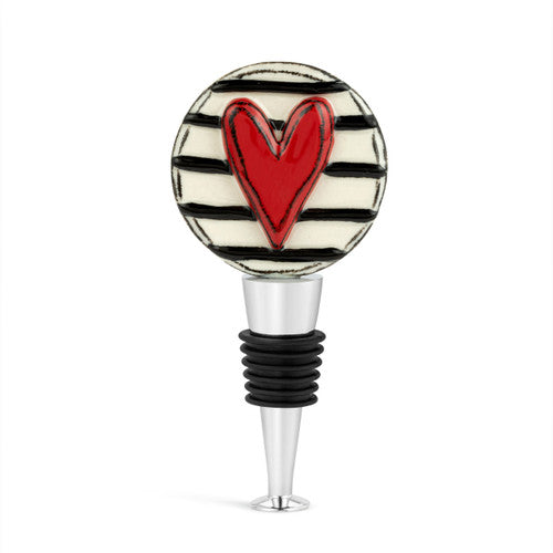 Demdaco Red Heart Bottle Stopper available at The Good Life Boutique