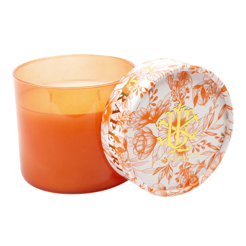 Lux Fragrances Grapefruit Fragrance - 15oz 2-Wick Glass Jar Candle available at The Good Life Boutique