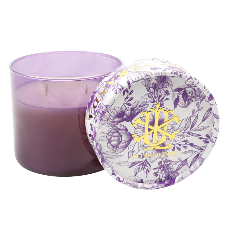Lux Fragrances Jasmine and Gardenia Fragrance Candle - 15oz. 2-Wick Glass Jar available at The Good Life Boutique