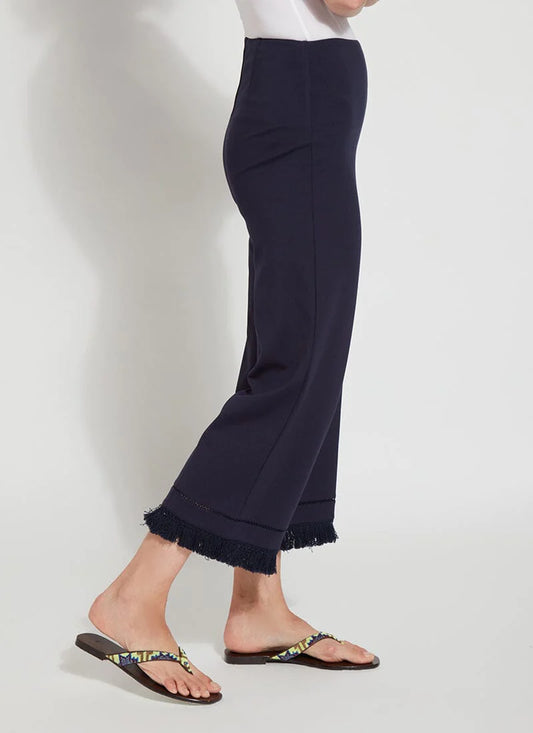Lysse Lysse - Cropped Coastal Wide Leg (23" Inseam) - True Navy available at The Good Life Boutique