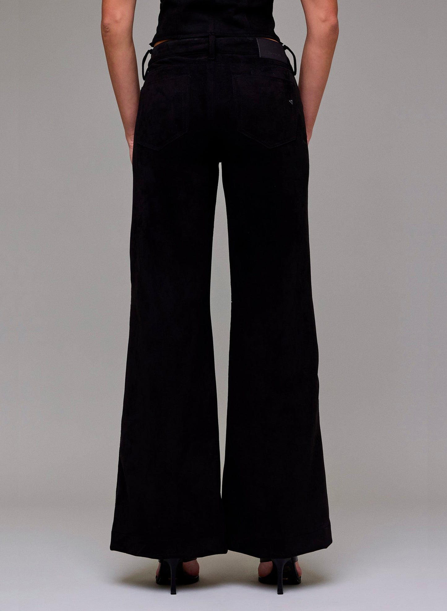 32" Inseam "Comfort" Flare-Suede - Black