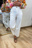 Renuar Collection Renuar - Woven Pant - White available at The Good Life Boutique