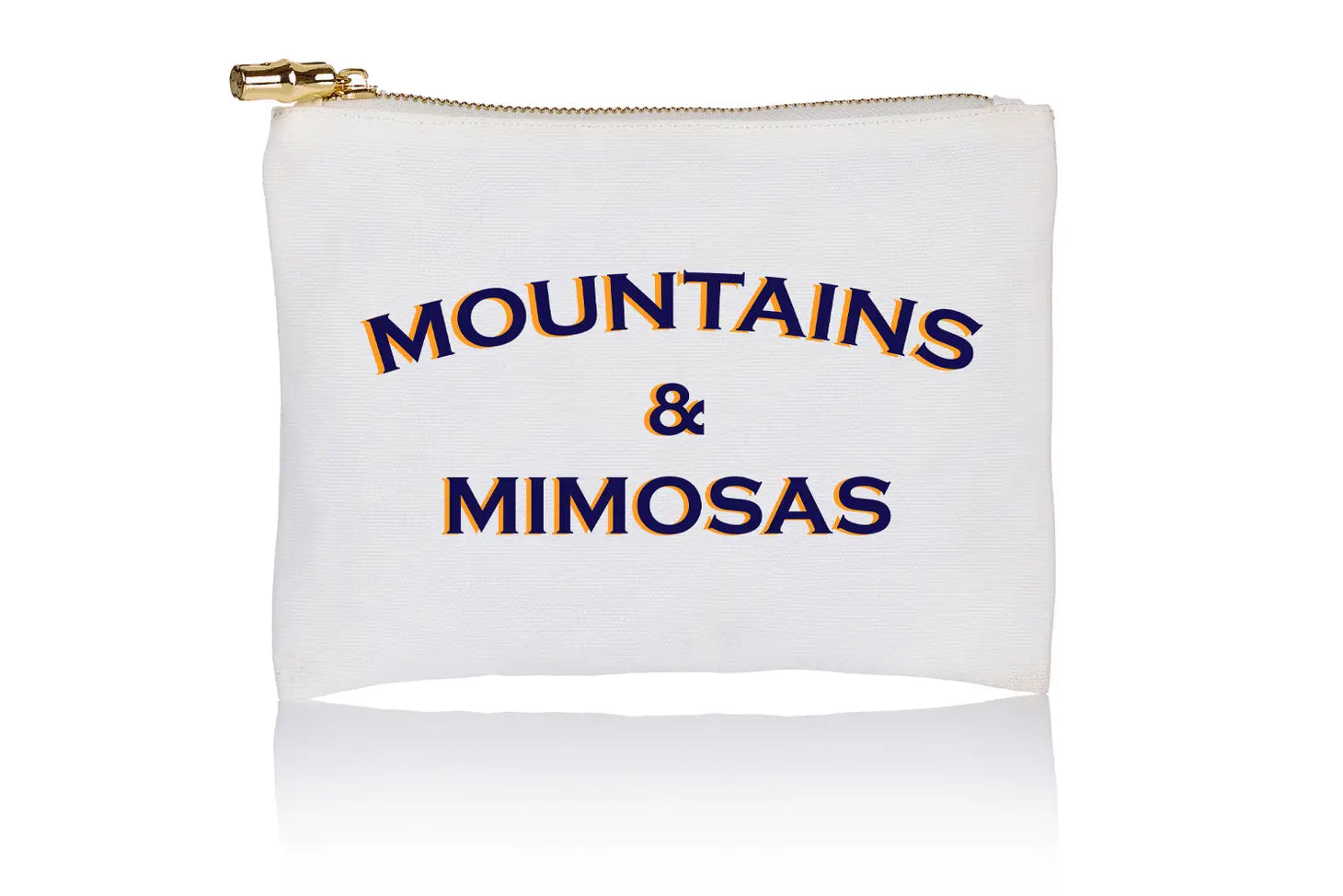 Toss Designs Zippered Carry All Flat Bag  - Mountains & Mimosas available at The Good Life Boutique
