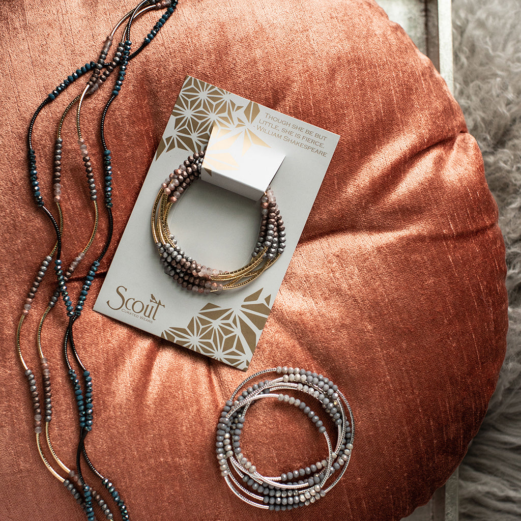 Scout Curated Wears Matte Metallic Tri-Tone/Gold - Though she Be But Little, She Is Fierce available at The Good Life Boutique