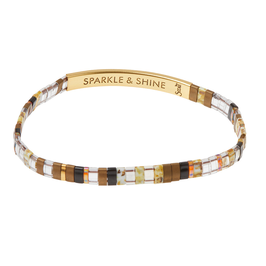 Scout Curated Wears Scout Curated Wears - Good Karma Miyuki Bracelet - Sparkle & Shine - Topaz-Gold available at The Good Life Boutique