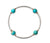 Made As Intended 8mm Blue Jasper Blessing Bracelet With Silver Links available at The Good Life Boutique