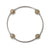 Made As Intended 8mm Mystic Coated Faceted Rose Quartz Blessing Bracelet With Gold Links available at The Good Life Boutique