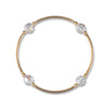 Made As Intended 8mm Starlight Crystal Blessing Bracelet - Gold Links available at The Good Life Boutique