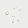 Scout Curated Wears Scout Curated Wears - Scarlett Stud Trio - Gold. (Opalite) available at The Good Life Boutique