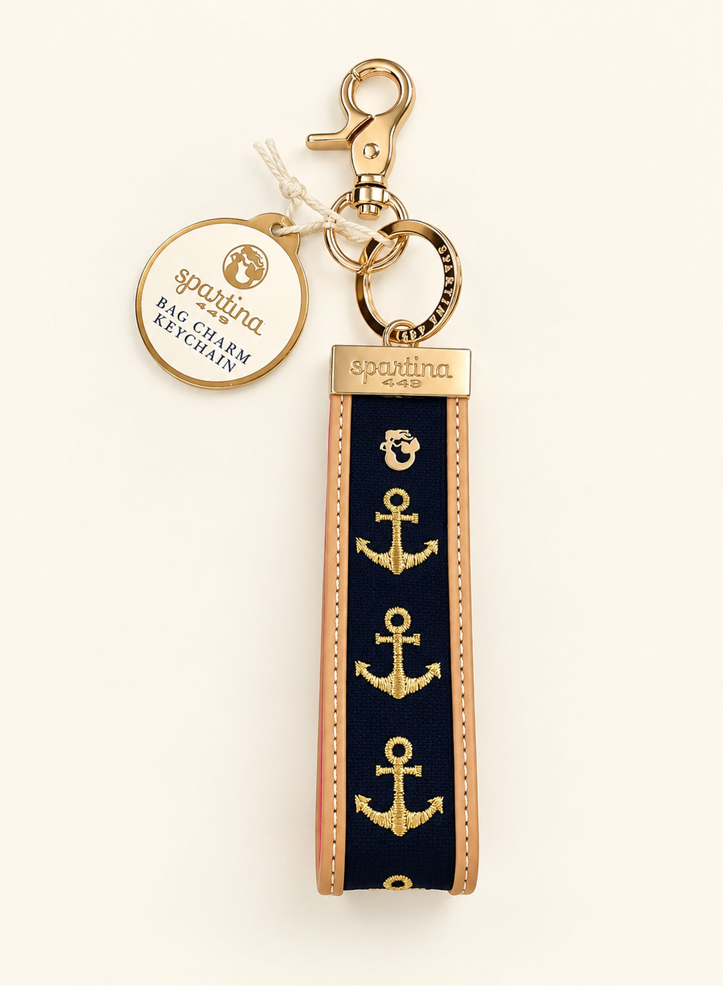 Grab-n-Go Keychain - Anchor Navy