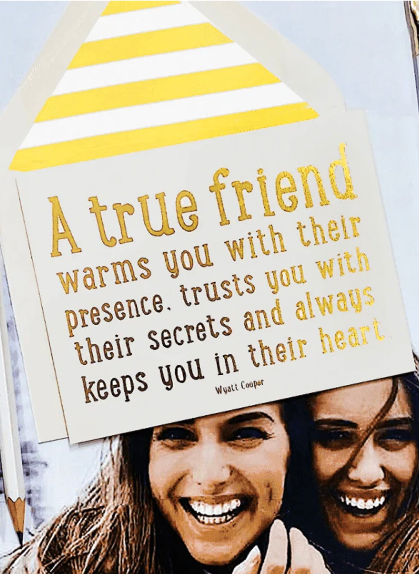 BEN'S GARDEN A True Friend Warms You Greeting Card available at The Good Life Boutique