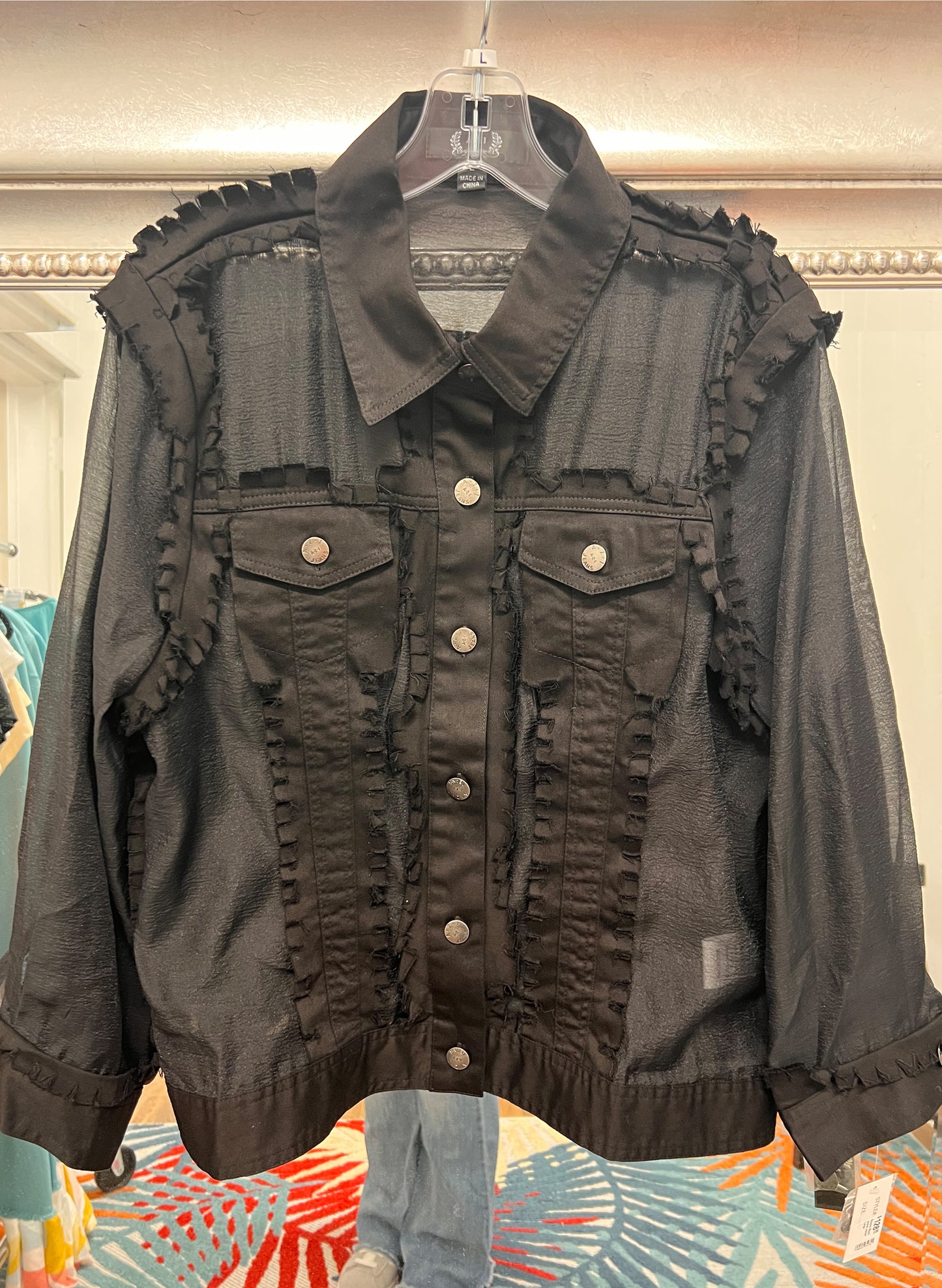 A.Z.I. - Sheera Black Jeans Jacket