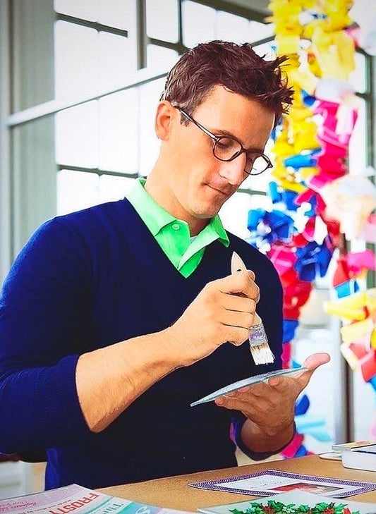 BEN'S GARDEN After A While Decoupage Glass Tray 6"x6" available at The Good Life Boutique