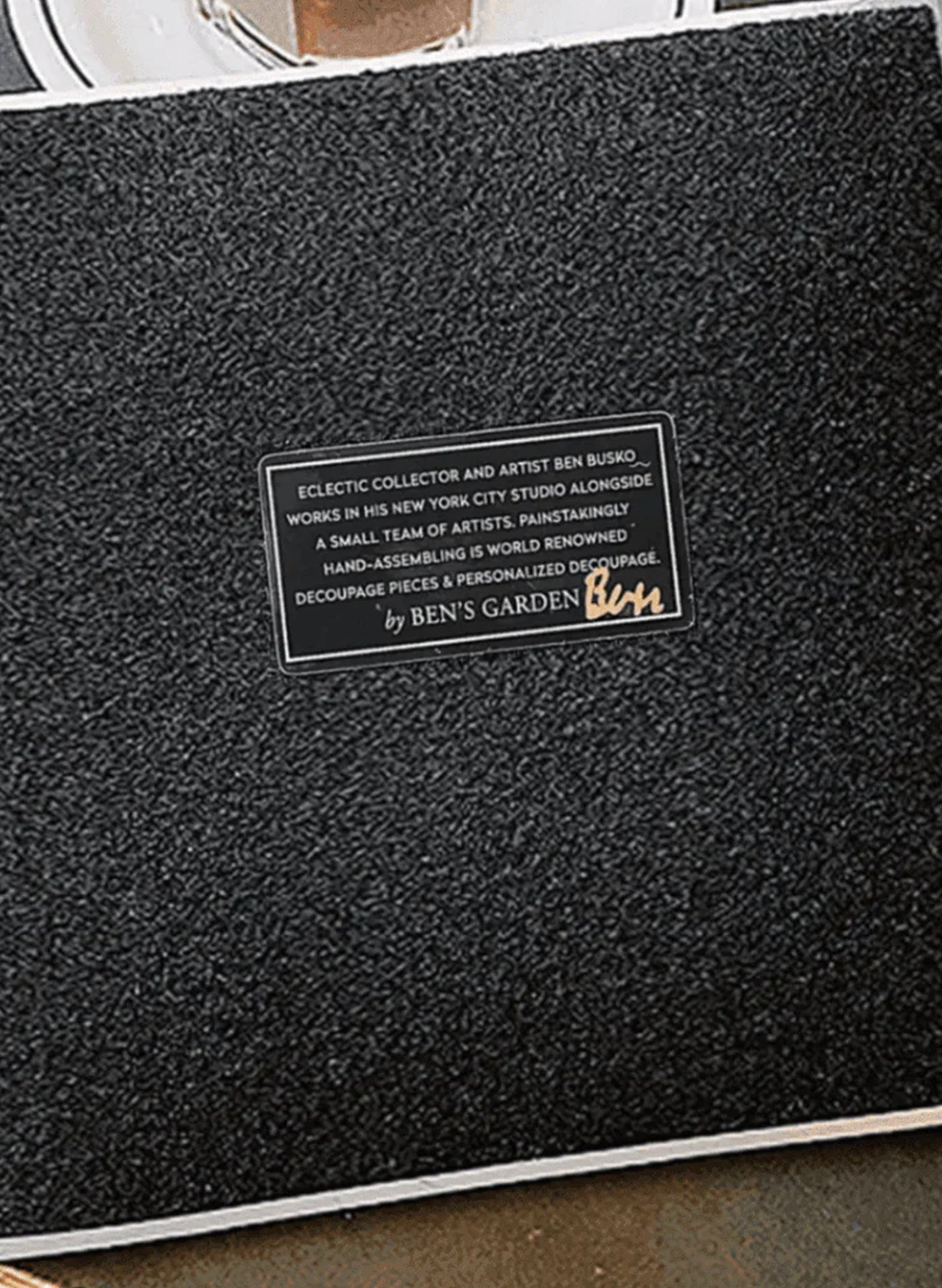 BEN'S GARDEN After A While Decoupage Glass Tray 6"x6" available at The Good Life Boutique