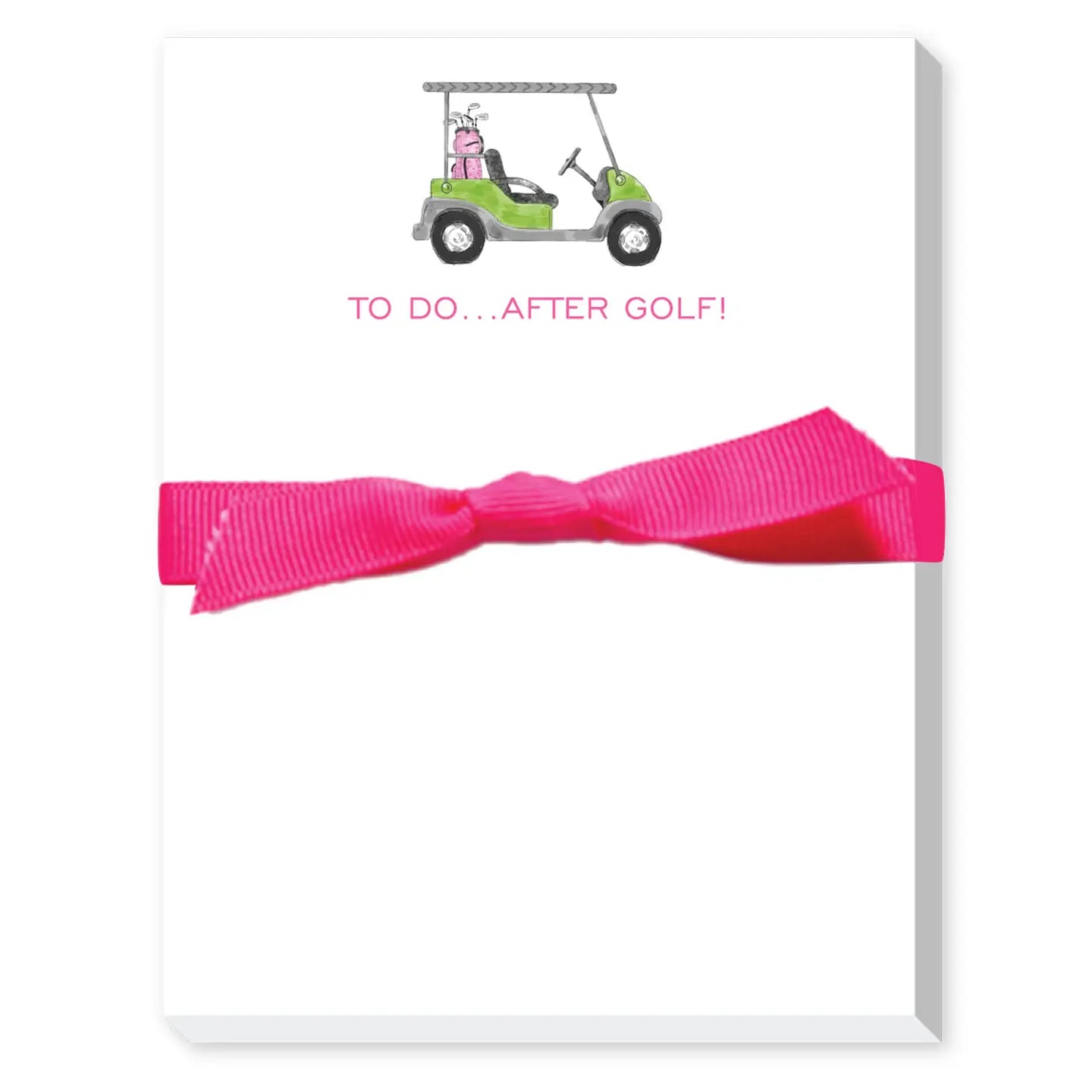 Donovan Designs To Do After Golf (Cart) Mini Notepad available at The Good Life Boutique