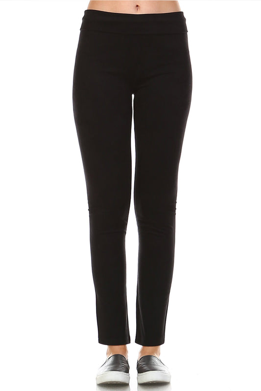 Annelise Stretch Suede Pant - Black